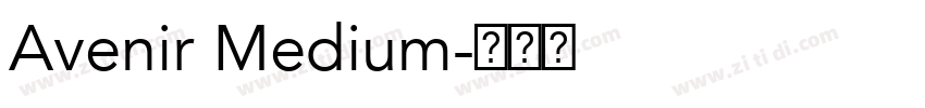 Avenir Medium字体转换